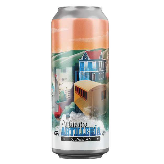 cerveza anfiteatro lata artilleria