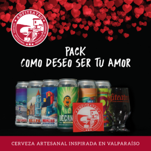Pack premium de cerveza artesanal para demostrar tu amor este 14 de febrero. Regalo impactante y listo para sorprender.